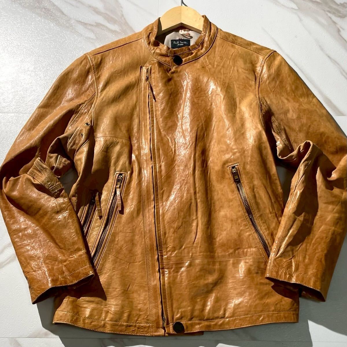 美品 Lサイズ Paul Smith ポールスミス ライダースジャケット 美品 Lサイズ Paul Smith ポールスミス ライダースジャケット