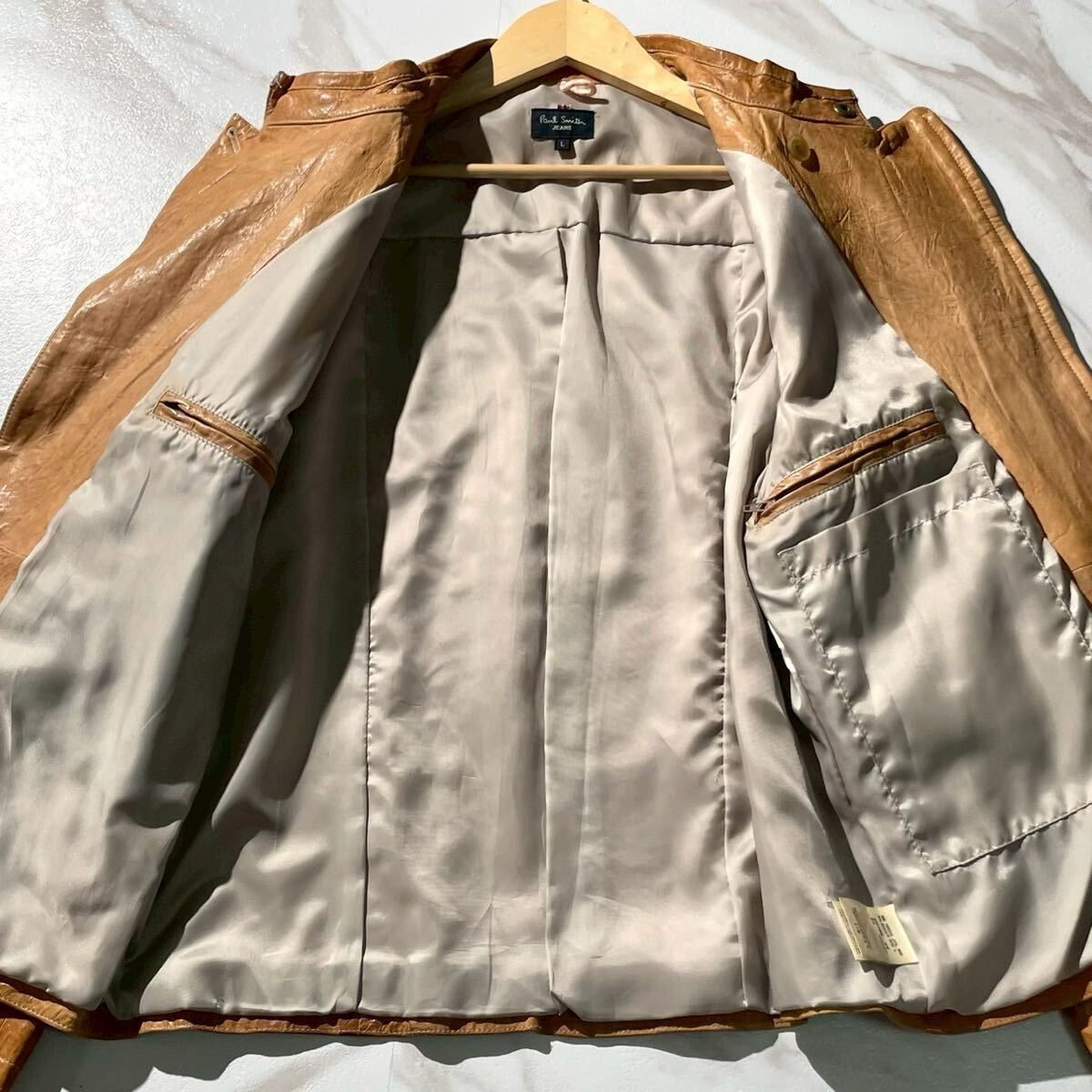 美品 Lサイズ Paul Smith ポールスミス ライダースジャケット 美品 Lサイズ Paul Smith ポールスミス ライダースジャケット