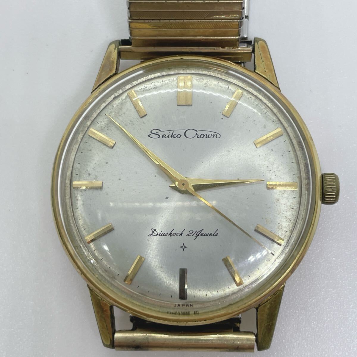 セイコー SEIKO CROWN クラウン 16002 21石 ゴールドカラー 手 セイコー SEIKO CROWN クラウン 16002 21石 ゴールドカラー 手