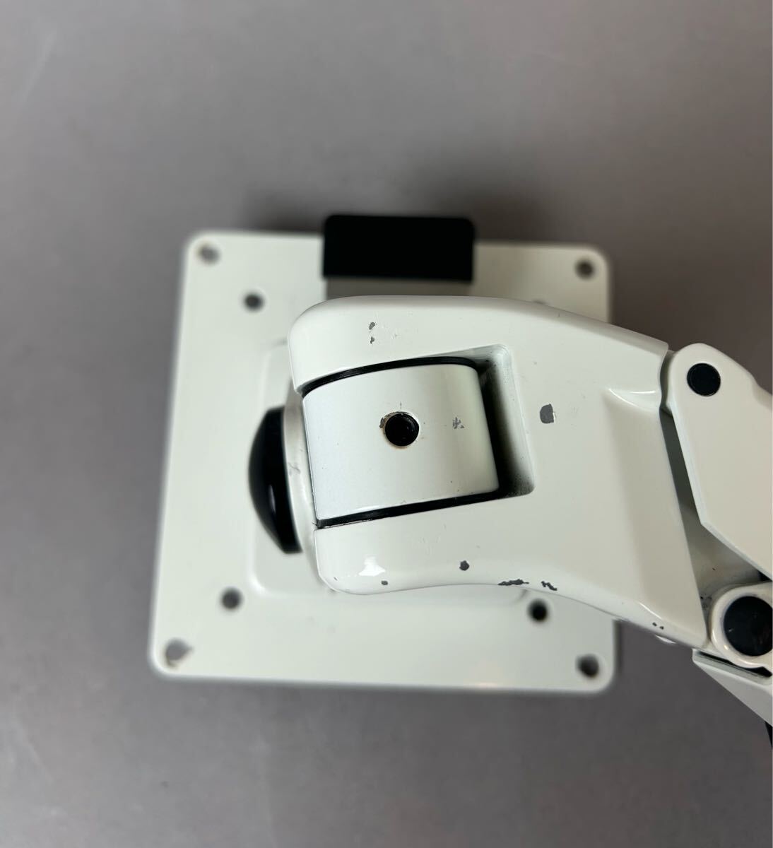SANWA SUPPLY サンワサプライ モニターアーム ホワイト クランプ式 No.62
