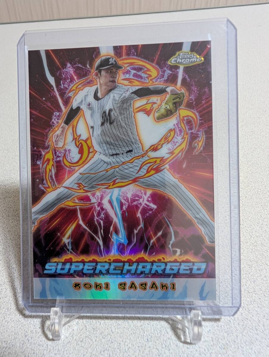 topps chrome npb 2024 refractor ロッテ 佐々木朗希 インサート topps chrome npb 2024 refractor ロッテ 佐々木朗希 インサート