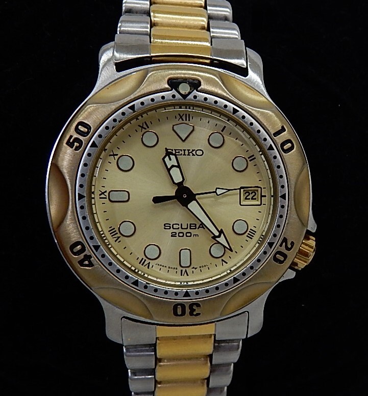 中古動作品/純正ベルト】☆SEIKO SCUBA セイコースキューバ 中古動作品/純正ベルト】☆SEIKO SCUBA セイコースキューバ