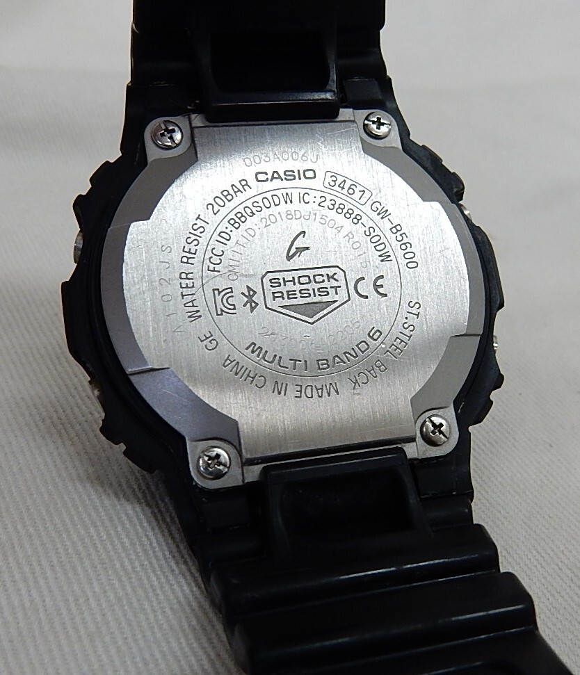 中古動作品】☆CASIO カシオ G-SHOCK 電波ソーラー GW-B5600