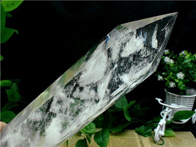 2135g 384mm 超綺麗水晶六角柱184B2-98B03D(原石)|売買された 2135g 384mm 超綺麗水晶六角柱184B2-98B03D(原石)|売買された