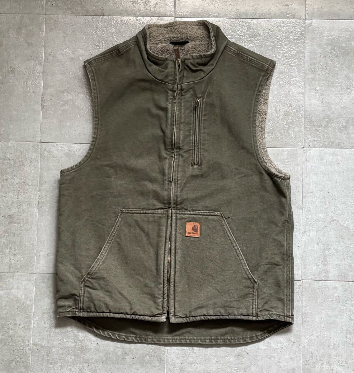 Yahoo!オークション - Carhartt カーハート ダックベスト カーキ Yahoo!オークション - Carhartt カーハート ダックベスト カーキ