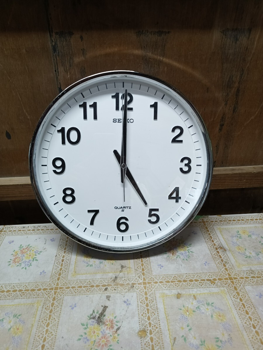 SEIKO セイコー QA502N 学校 掛け時計 レトロ アンティーク 通電 SEIKO セイコー QA502N 学校 掛け時計 レトロ アンティーク 通電