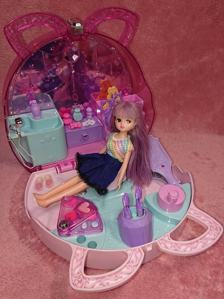* Takara Tommy [ Licca-chan .... прическа сумка & кукла ]2020 год * стандартный * Licca-chan - лиловый цвет * отсутствует есть ***