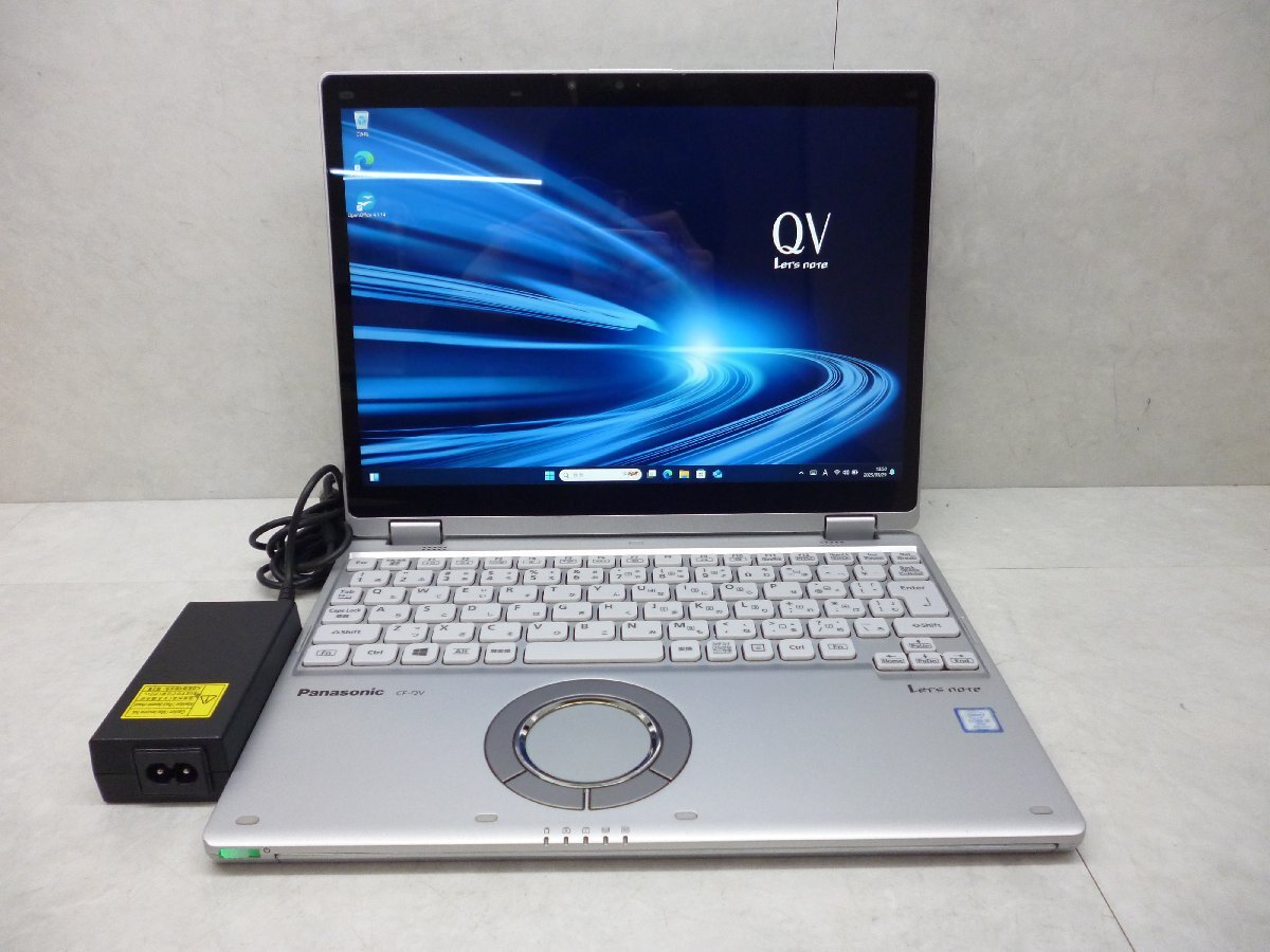 ☆1円☆第8世代☆CF-QV8TFAVS☆Core i5 1.60GHz/8GB/SSD256GB/累積8540/高解像度2880×1920/無線/Bluetooth/WAN/カメラ/Office/DtoD領域☆_画像2