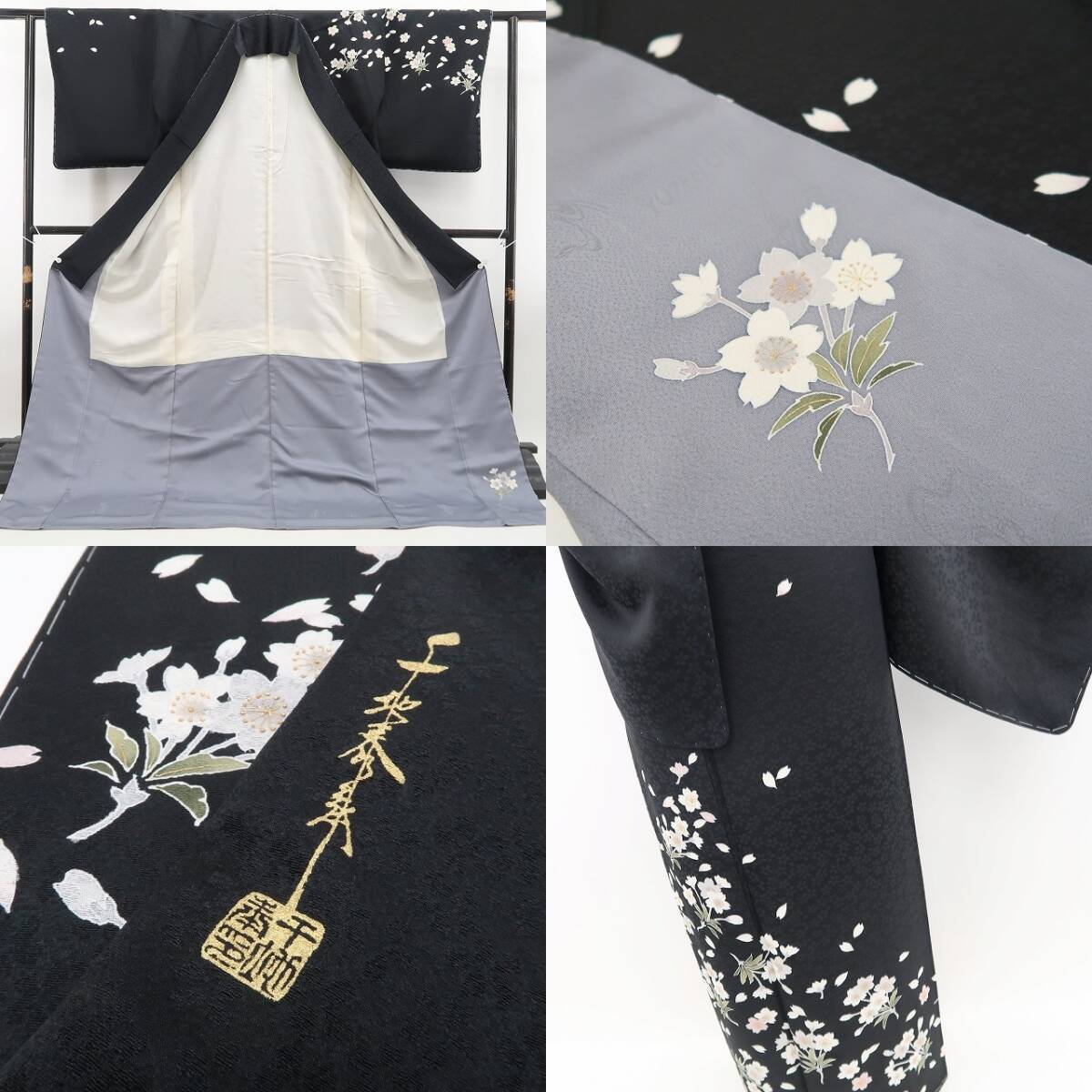 tomihisa 新品 友禅作家 千地泰弘 落款 桜“古今を超えて季節は tomihisa 新品 友禅作家 千地泰弘 落款 桜“古今を超えて季節は