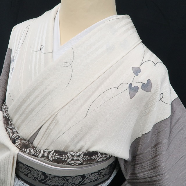 tomihisa 新品 単衣 蔦 桂彩 落款 着物“お洒落度100% 小紋で tomihisa 新品 単衣 蔦 桂彩 落款 着物“お洒落度100% 小紋で