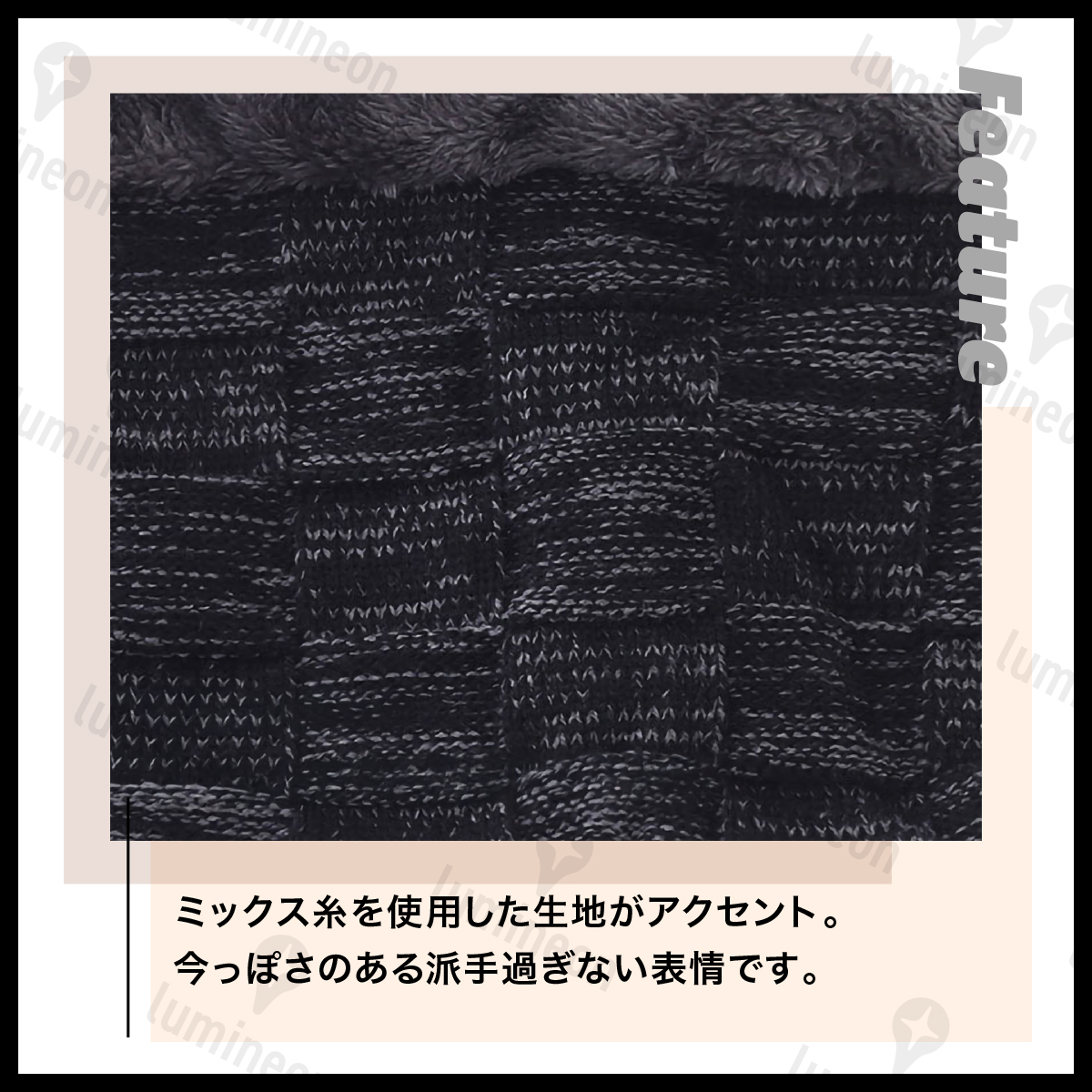 ニット 帽 ネックウォーマー セット メンズ 防寒 スヌード マフラー 暖かい 裏起毛 帽子 キャップ おしゃれ スキー スノーボード g345b 1