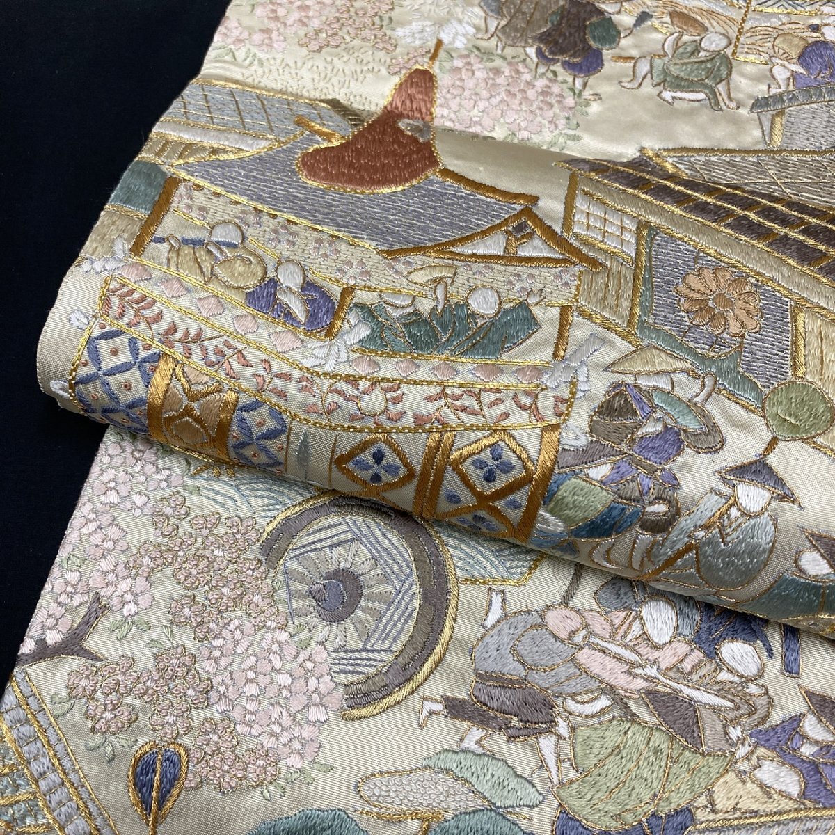 着物月花 三大総刺繍 相良刺繍 蘇州刺繍 仙頭刺繍 金駒刺繍 引箔 着物月花 三大総刺繍 相良刺繍 蘇州刺繍 仙頭刺繍 金駒刺繍 引箔