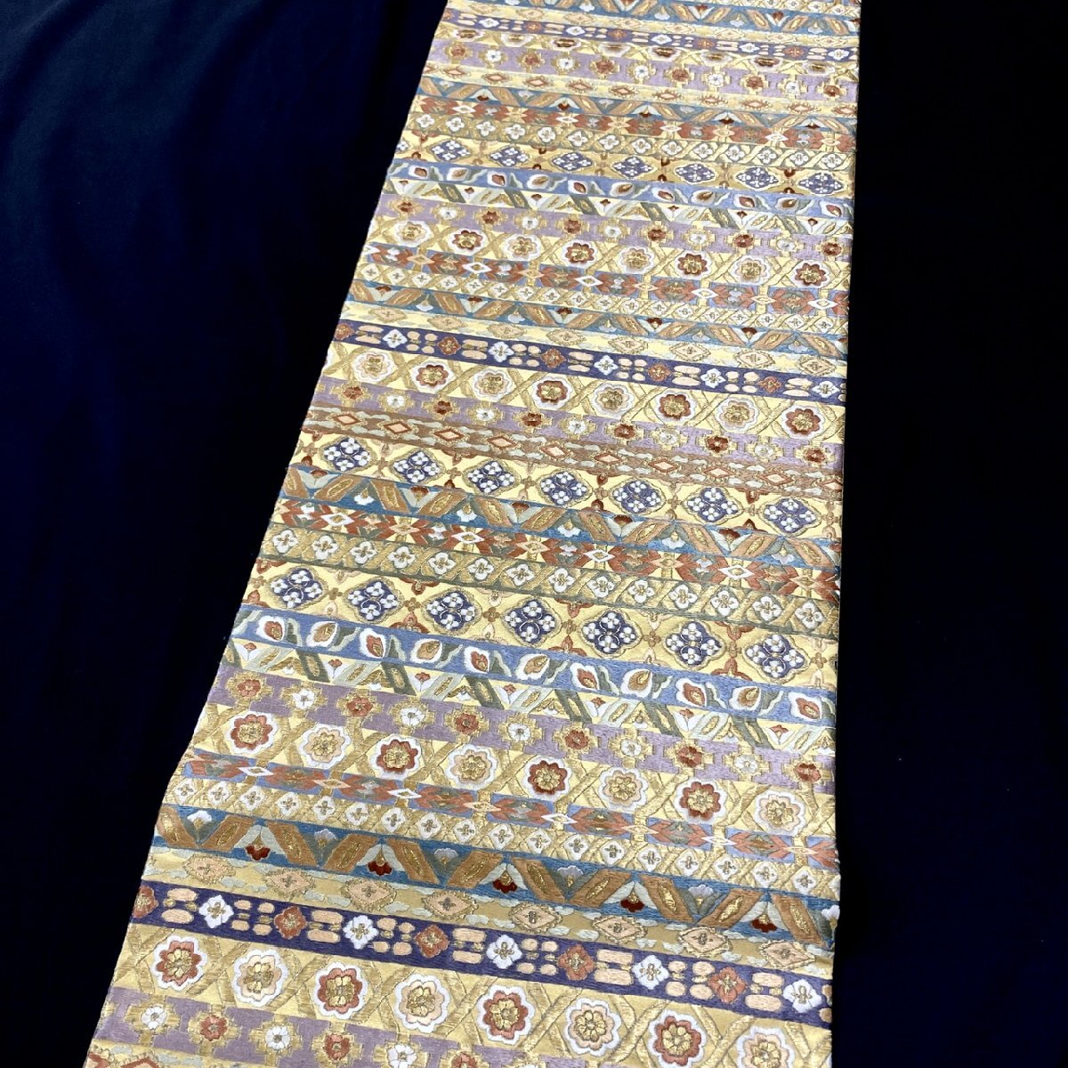 着物月花 総刺繍 蘇州刺繍 引箔 装飾華文様 袋帯 六通柄 正絹 着物月花 総刺繍 蘇州刺繍 引箔 装飾華文様 袋帯 六通柄 正絹