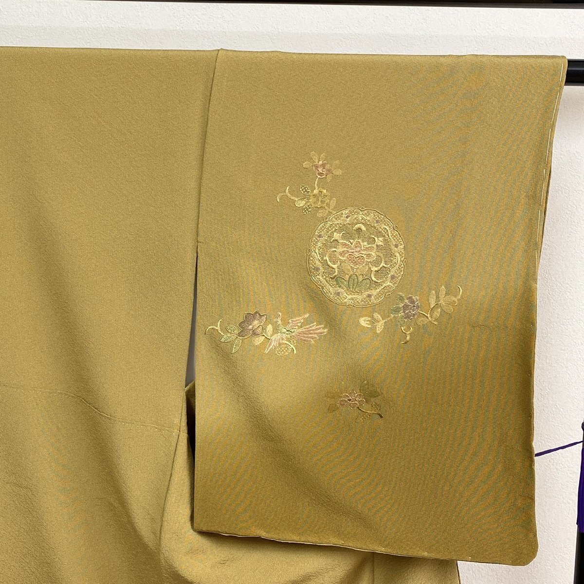 着物月花 総刺繍 蘇州刺繍 金駒刺繍 ぼかし染 装飾華鳥文様 訪問 着物月花 総刺繍 蘇州刺繍 金駒刺繍 ぼかし染 装飾華鳥文様 訪問