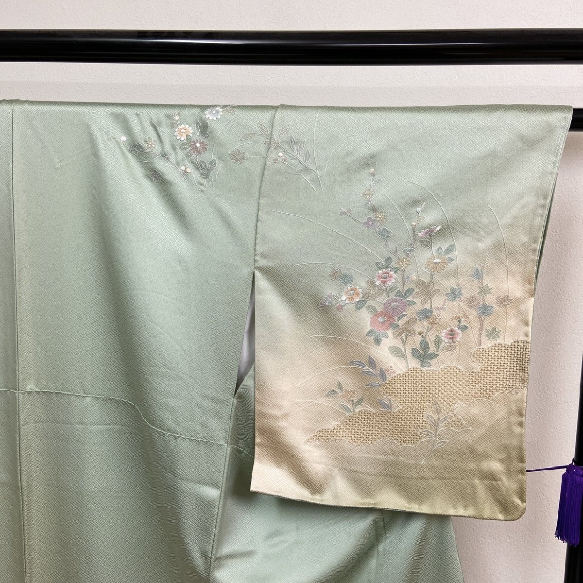 着物月花 三大総刺繍 仙頭刺繍 蘇州刺繍 相良刺繍 ぼかし染 品の 着物月花 三大総刺繍 仙頭刺繍 蘇州刺繍 相良刺繍 ぼかし染 品の