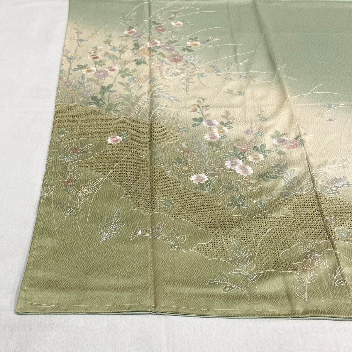 着物月花 三大総刺繍 仙頭刺繍 蘇州刺繍 相良刺繍 ぼかし染 品の 着物月花 三大総刺繍 仙頭刺繍 蘇州刺繍 相良刺繍 ぼかし染 品の