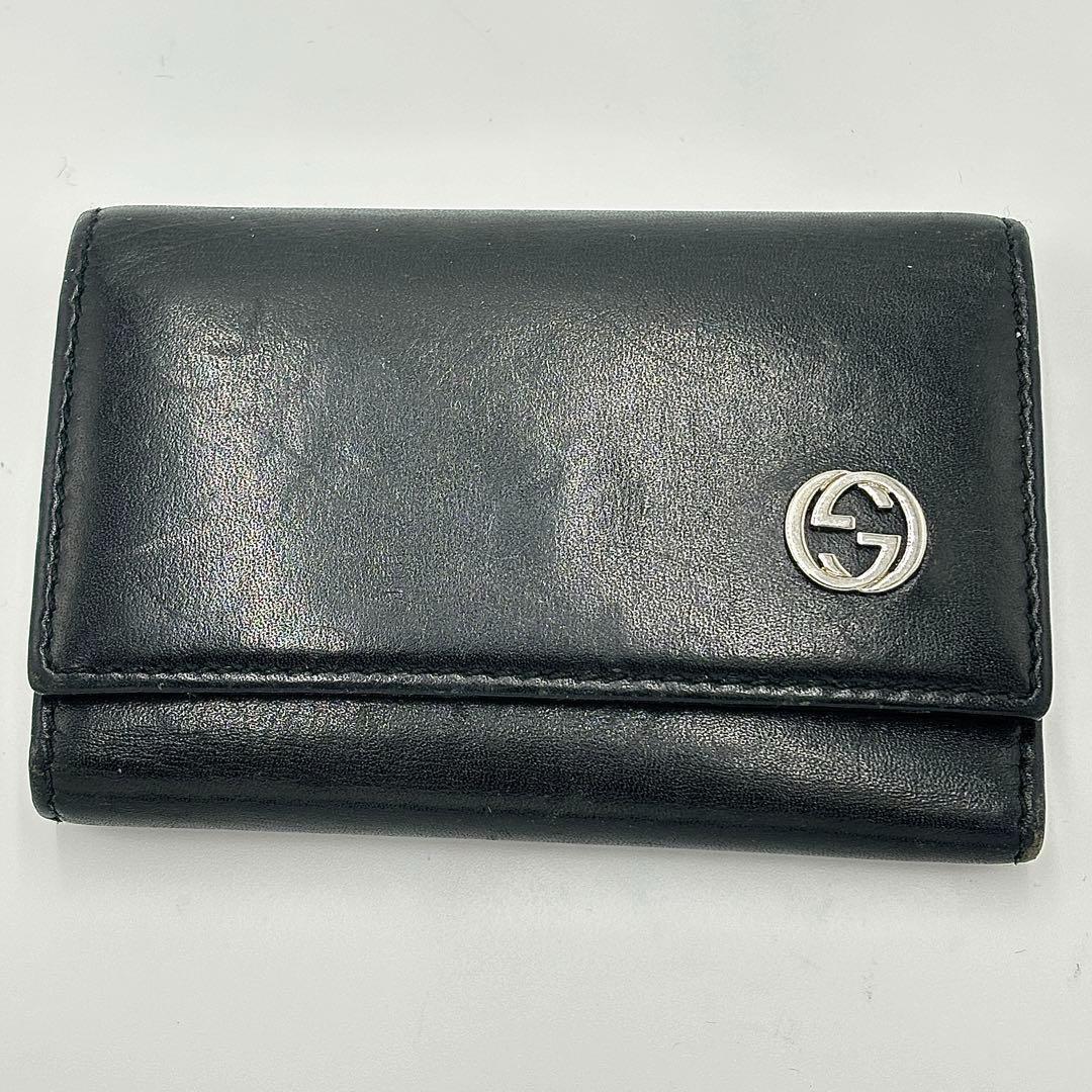美品 GUCCI グッチ インターロッキングG キーケース 6連 美品 GUCCI グッチ インターロッキングG キーケース 6連