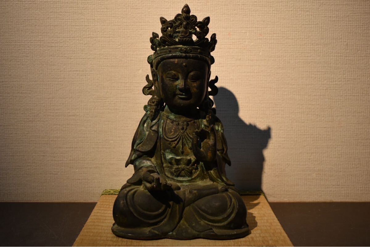 GE】Y692【コレクター所蔵品】時代 青銅明坐仏/仏教美術 仏像 佛 GE】Y692【コレクター所蔵品】時代 青銅明坐仏/仏教美術 仏像 佛