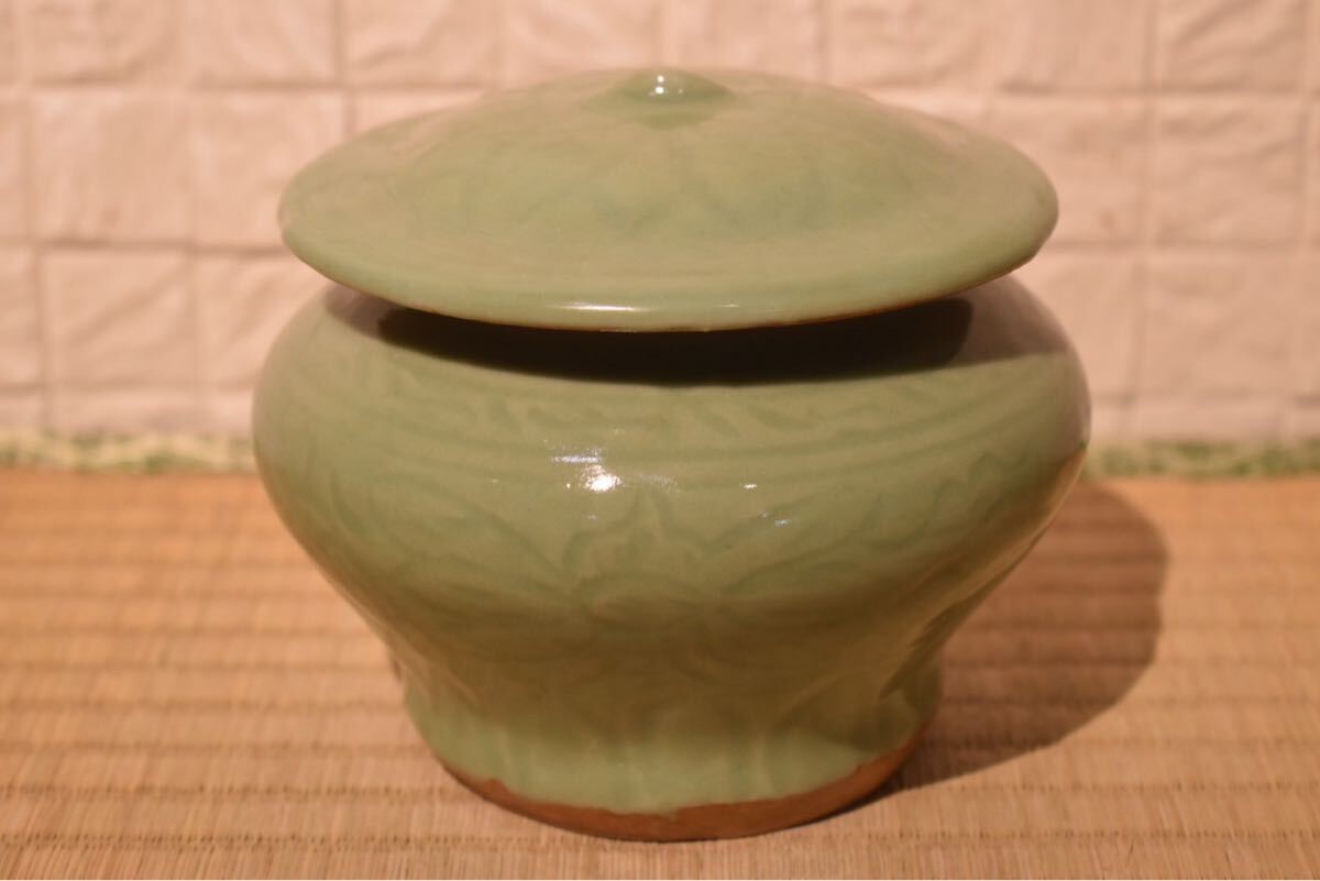 GE】E476【コレクター所蔵品】時代 青磁酒会小壺/中国古玩 中国 GE】E476【コレクター所蔵品】時代 青磁酒会小壺/中国古玩 中国