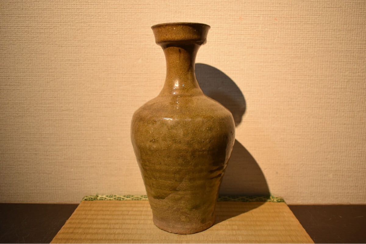 GE】Y772◇李朝・高麗コレクター放出品◇時代 高麗青磁花瓶/中国 GE】Y772◇李朝・高麗コレクター放出品◇時代 高麗青磁花瓶/中国