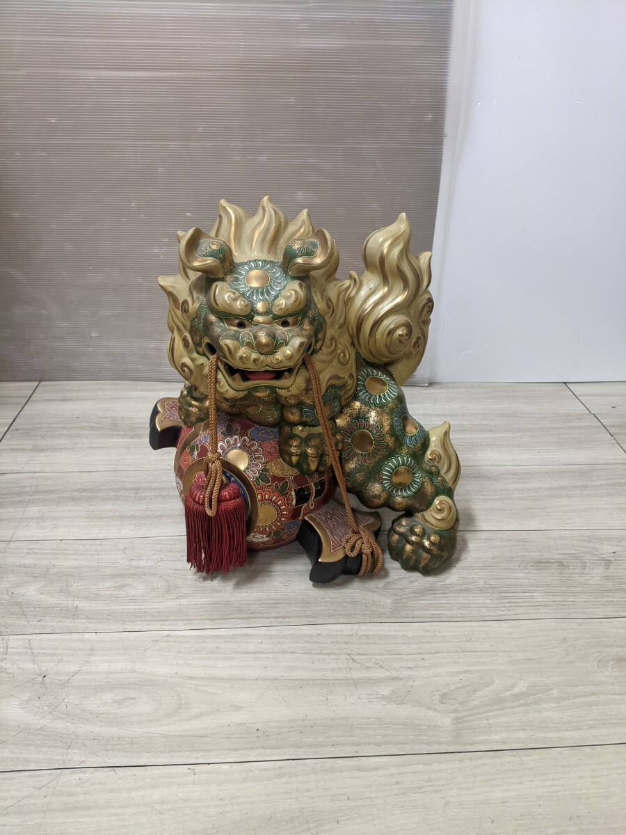 九谷焼 玉乗り獅子 置物 縁起物(九谷)|売買されたオークション 九谷焼 玉乗り獅子 置物 縁起物(九谷)|売買されたオークション