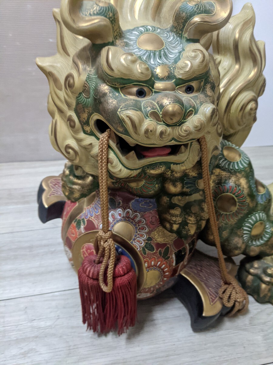 九谷焼 玉乗り獅子 置物 縁起物(九谷)|売買されたオークション 九谷焼 玉乗り獅子 置物 縁起物(九谷)|売買されたオークション