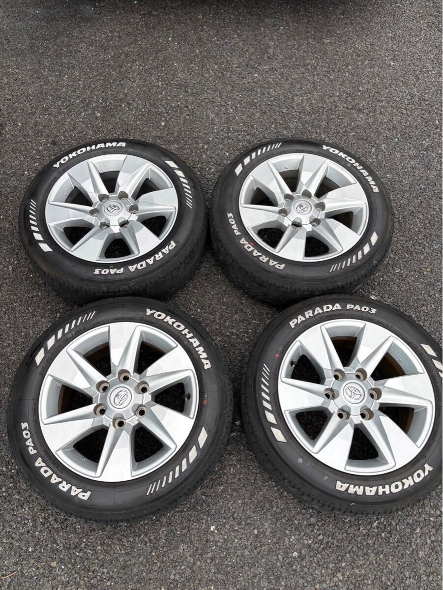 200系ハイエース流用○150系 後期 ランクル プラド純正 ホイール 200系ハイエース流用○150系 後期 ランクル プラド純正 ホイール