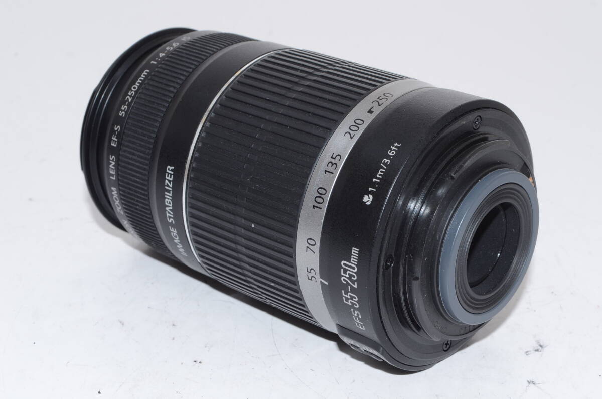 [ внешний вид Special высокий класс ]Cannon Canon ZOOM LENS EF-S 55-250mm 1:4-5.6 IS #a13339