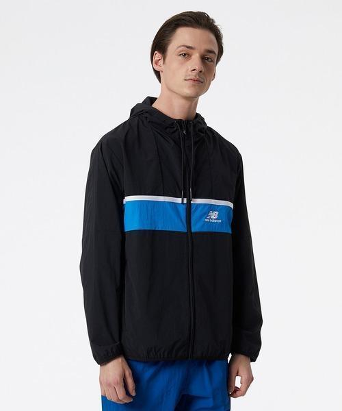 【送料無料・即決】ニューバランス Athletics アンプリファイドウインドブレーカージャケット ナイロンジャケット 黒/青系 AMJ21500 M_画像8