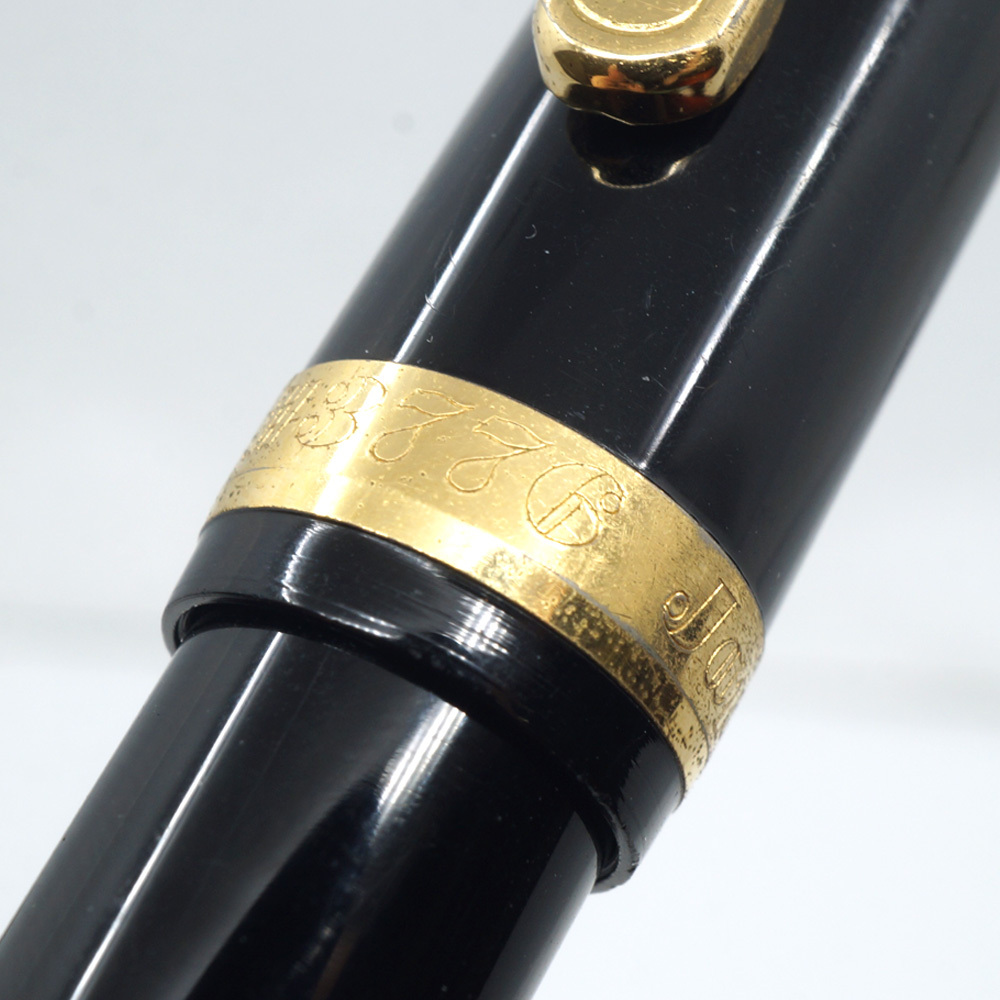 【栄】プラチナ 万年筆 #3776P 中字 ブラック 黒 ゴールド ペン先14K 585 文房具 文具 雑貨 その他 etc 本体品のみ_画像7