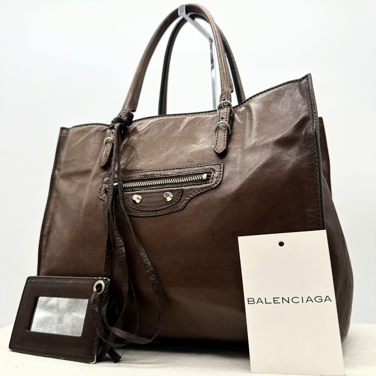 美品☆BALENCIAGA バレンシアガ ペーパーミニ ハンドバッグ 美品☆BALENCIAGA バレンシアガ ペーパーミニ ハンドバッグ