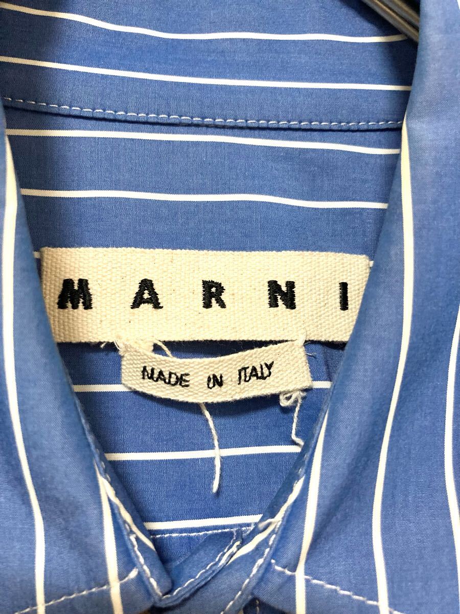 マルニ marni オーバーサイズ ビッグシルエット シャツ 長袖 マルニ marni オーバーサイズ ビッグシルエット シャツ 長袖