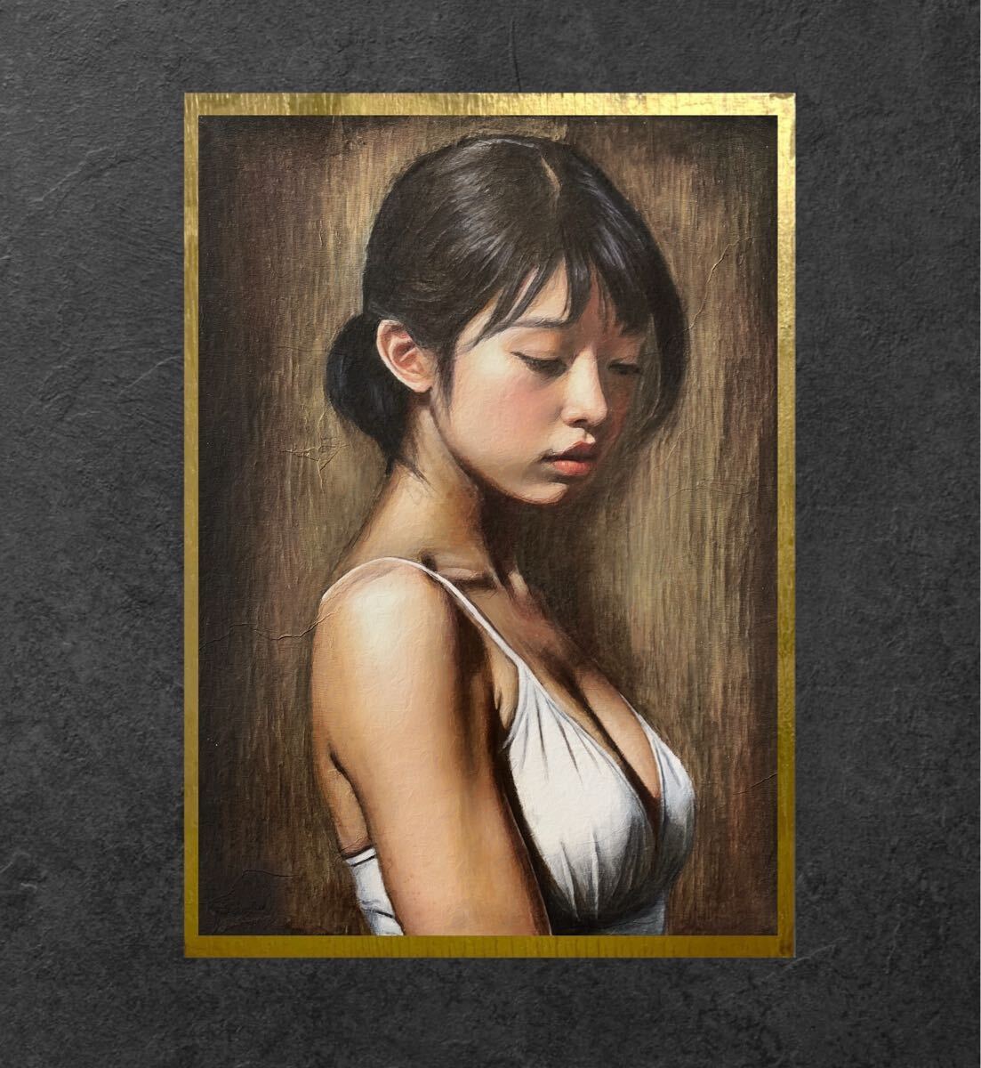 傑作選・最高級アート作品】女性のポートレート油彩絵画風 傑作選・最高級アート作品】女性のポートレート油彩絵画風