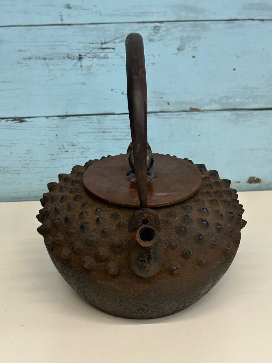 龍文堂造」鉄瓶 重さ約1.65kg サビ汚れあり 中古現状品(80s 龍文堂造」鉄瓶 重さ約1.65kg サビ汚れあり 中古現状品(80s