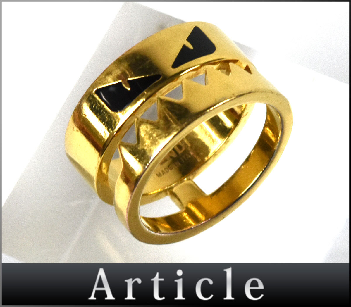 802012☆ FENDI フェンディ バグズ リング 指輪 アクセサリー 802012☆ FENDI フェンディ バグズ リング 指輪 アクセサリー