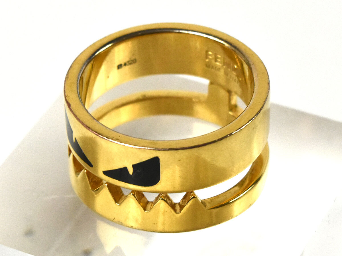 802012☆ FENDI フェンディ バグズ リング 指輪 アクセサリー 802012☆ FENDI フェンディ バグズ リング 指輪 アクセサリー