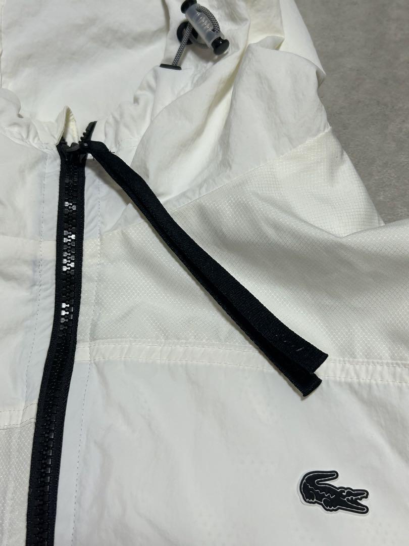 美品 LACOSTE アシンメトリーパッチワークトラックジャケット XL 美品 LACOSTE アシンメトリーパッチワークトラックジャケット XL