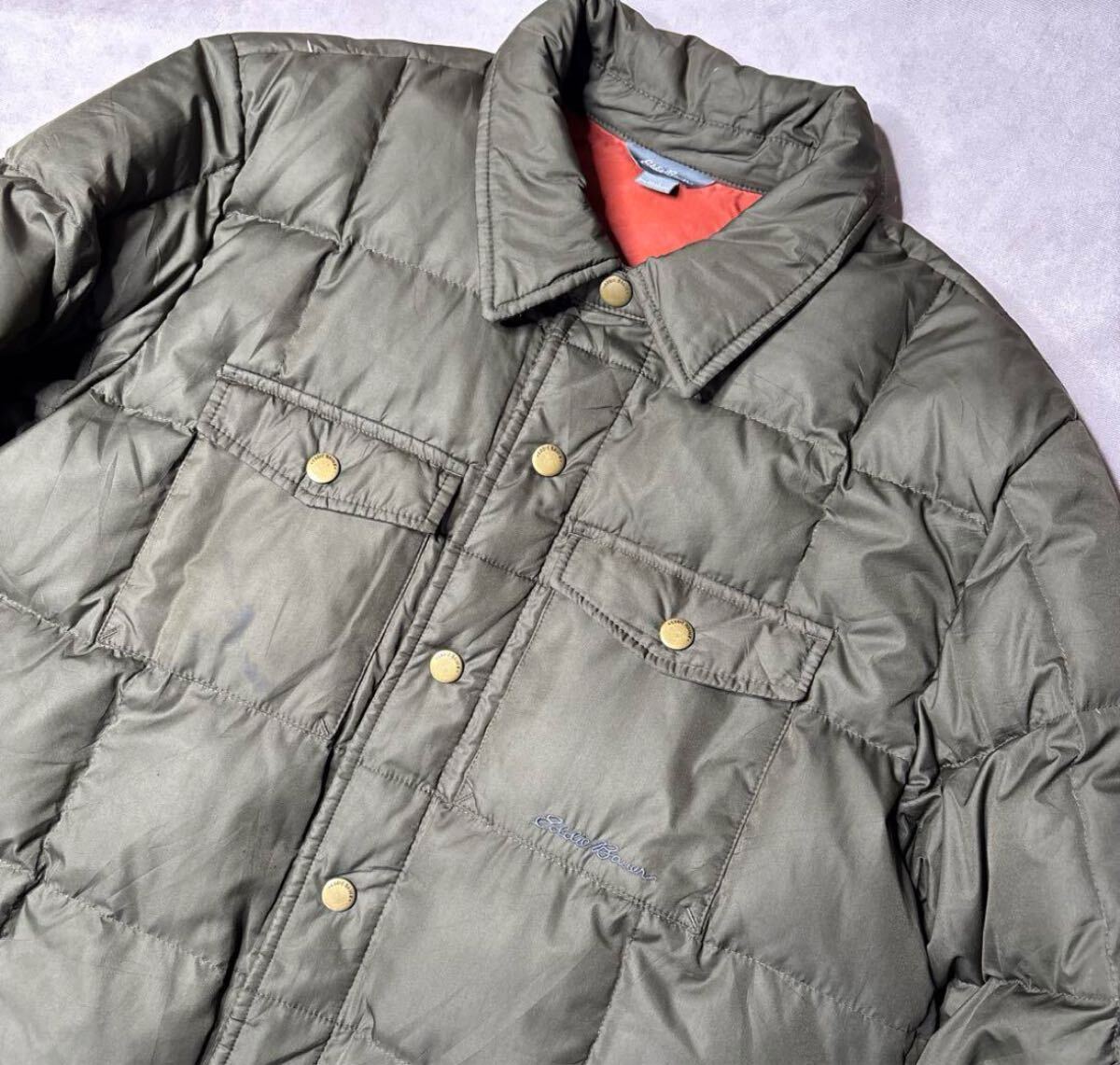 90's〜00's Eddie Bauer オリーブグリーン ダウンジャケット L 90's〜00's Eddie Bauer オリーブグリーン ダウンジャケット L