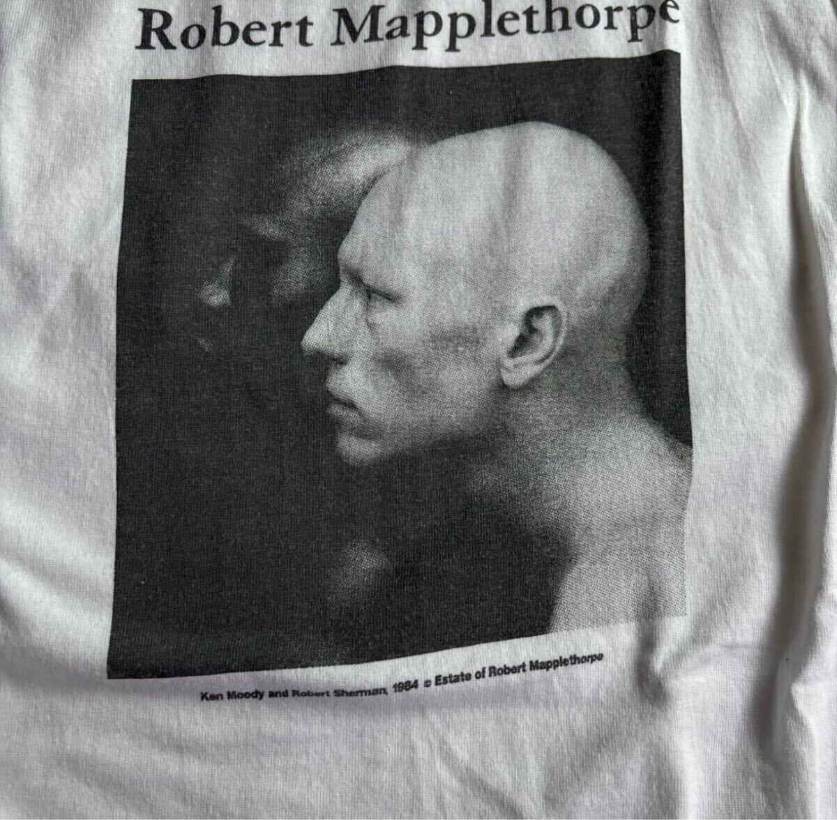 希少】Robert Mapplethorpe 肖像プリント Tシャツ 90's 希少】Robert Mapplethorpe 肖像プリント Tシャツ 90's