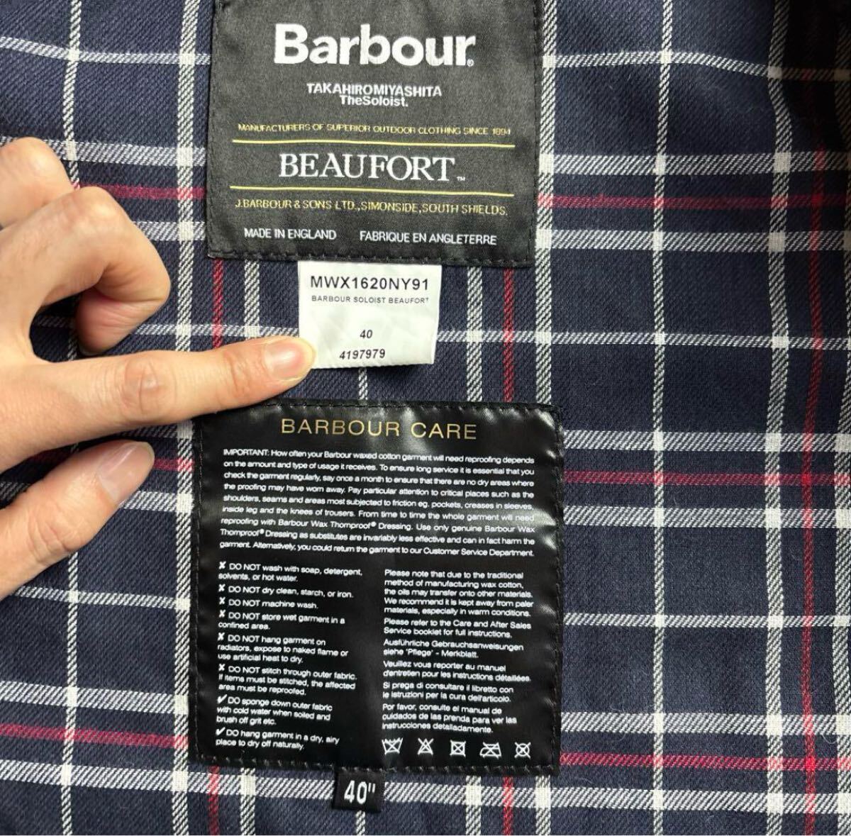 希少コラボ】the soloist beaufort ソロイスト ハブアー barbour 希少コラボ】the soloist beaufort ソロイスト ハブアー barbour