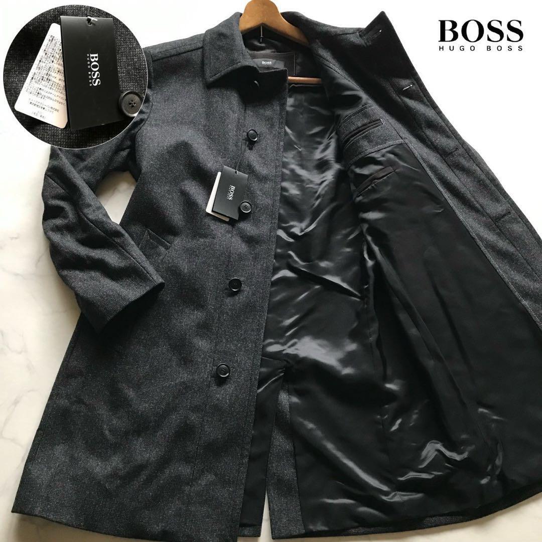 新品タグ付き/XLサイズ○ヒューゴボス カシミヤ混 ロングコート 新品タグ付き/XLサイズ○ヒューゴボス カシミヤ混 ロングコート