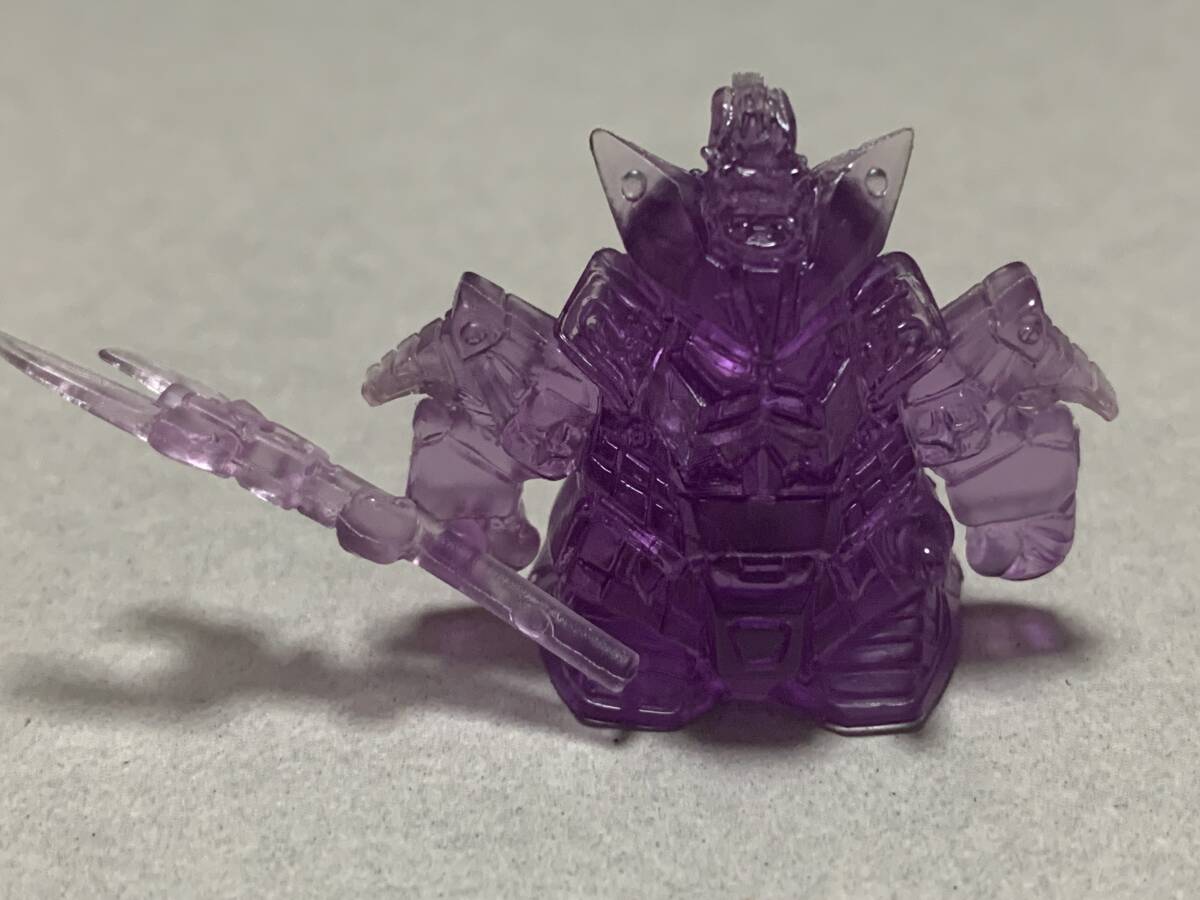 ○○ガン消し 二代目将頑駄無 クリア紫 バンダイ パーツ揃って ○○ガン消し 二代目将頑駄無 クリア紫 バンダイ パーツ揃って