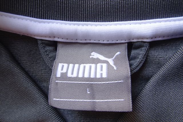 PUMA/プーマ/長(zhǎng)袖トラックジャケット/ジャージ素材/前ジップアップ/スポーツ/ツートーン/グレー/ピンク/Lサイズ(4/16R7)