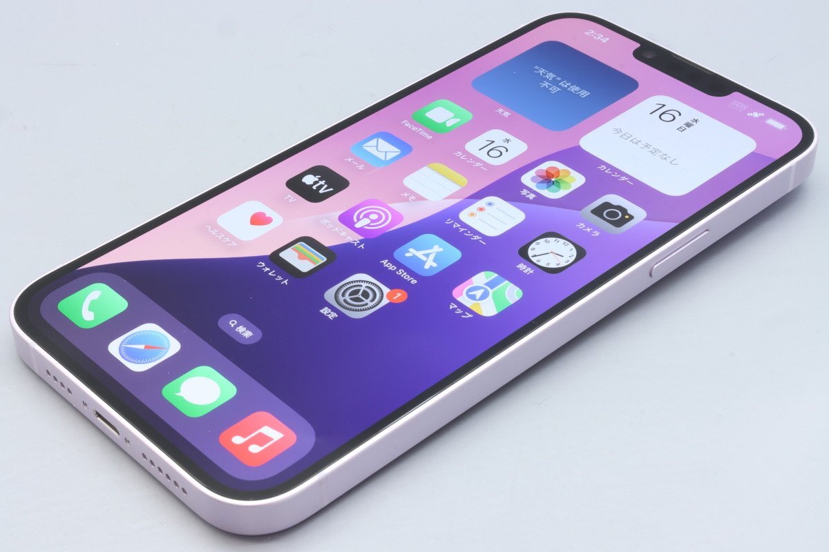 Apple iPhone14 Plus 128GB Purple A2885 3L277J/A バッテリ100 Apple iPhone14 Plus 128GB Purple A2885 3L277J/A バッテリ100