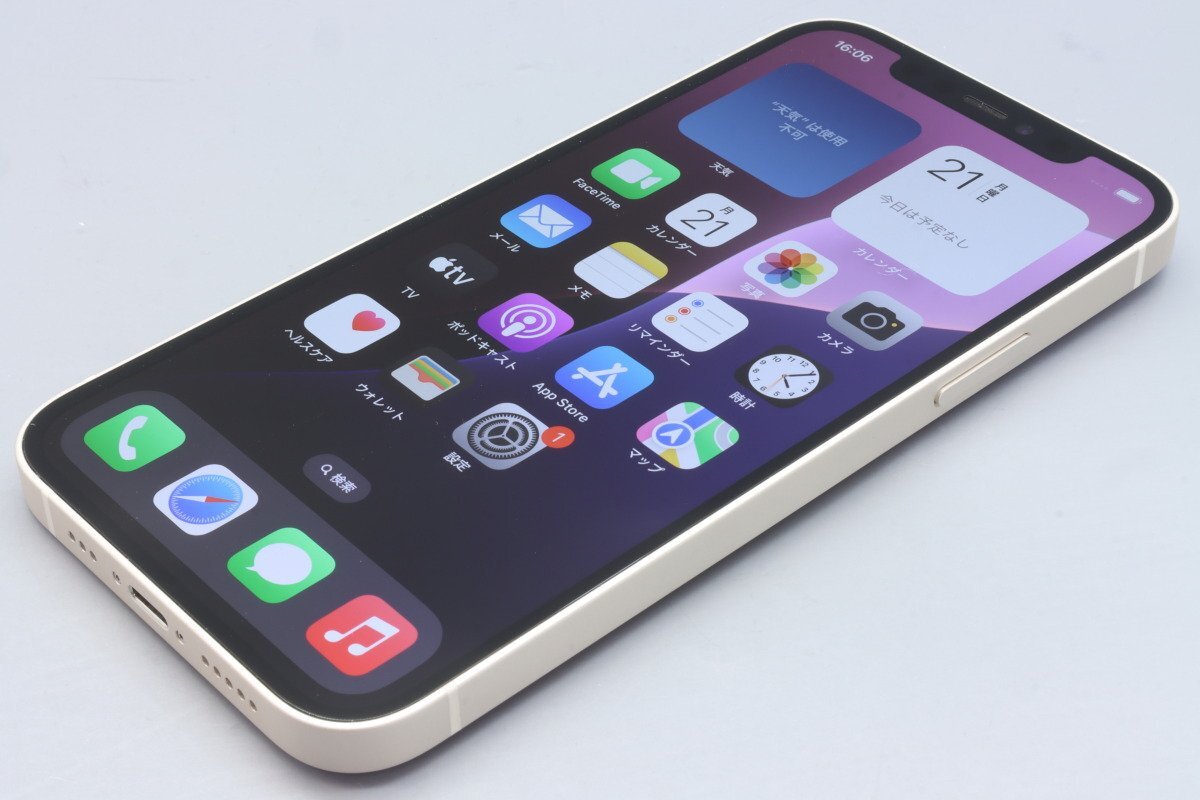 Apple iPhone12 128GB White A2402 MGHV3J/A バッテリ87% □SIM Apple iPhone12 128GB White A2402 MGHV3J/A バッテリ87% □SIM