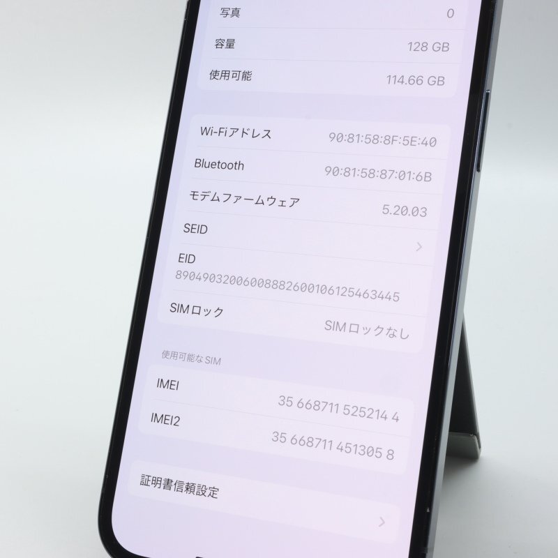 Apple iPhone12 Pro 128GB Pacific Blue A2406 MGM83J/A Apple iPhone12 Pro 128GB Pacific Blue A2406 MGM83J/A