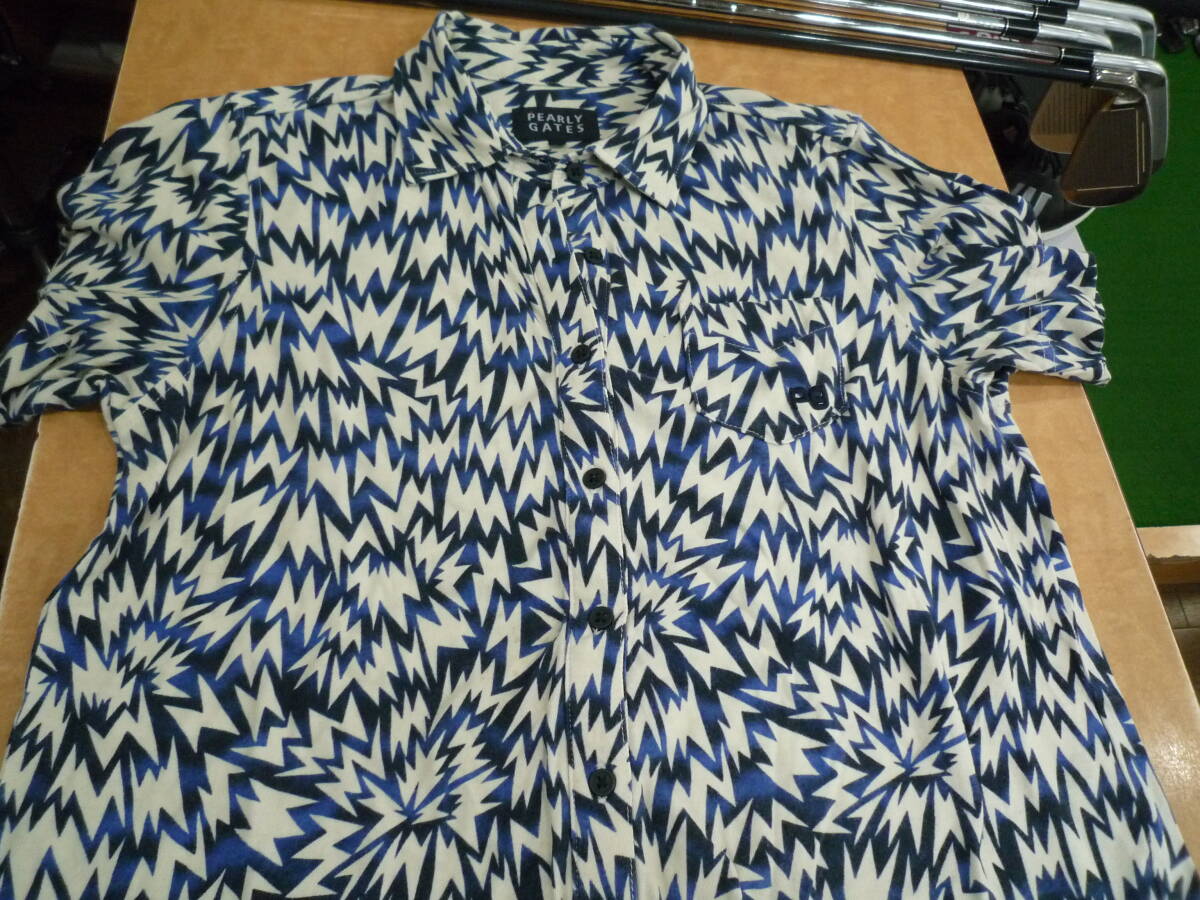 PEARLYGATES?半袖ポロ?柄付き?サイズ０?USEDです！