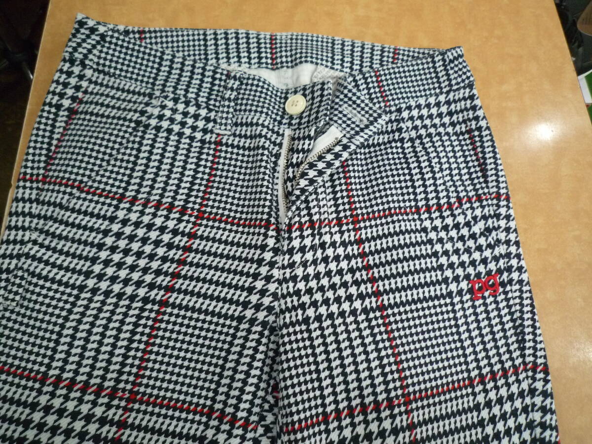 PEARLYGATES?チェック柄ストレッチパンツ?サイズ０?綺麗です！