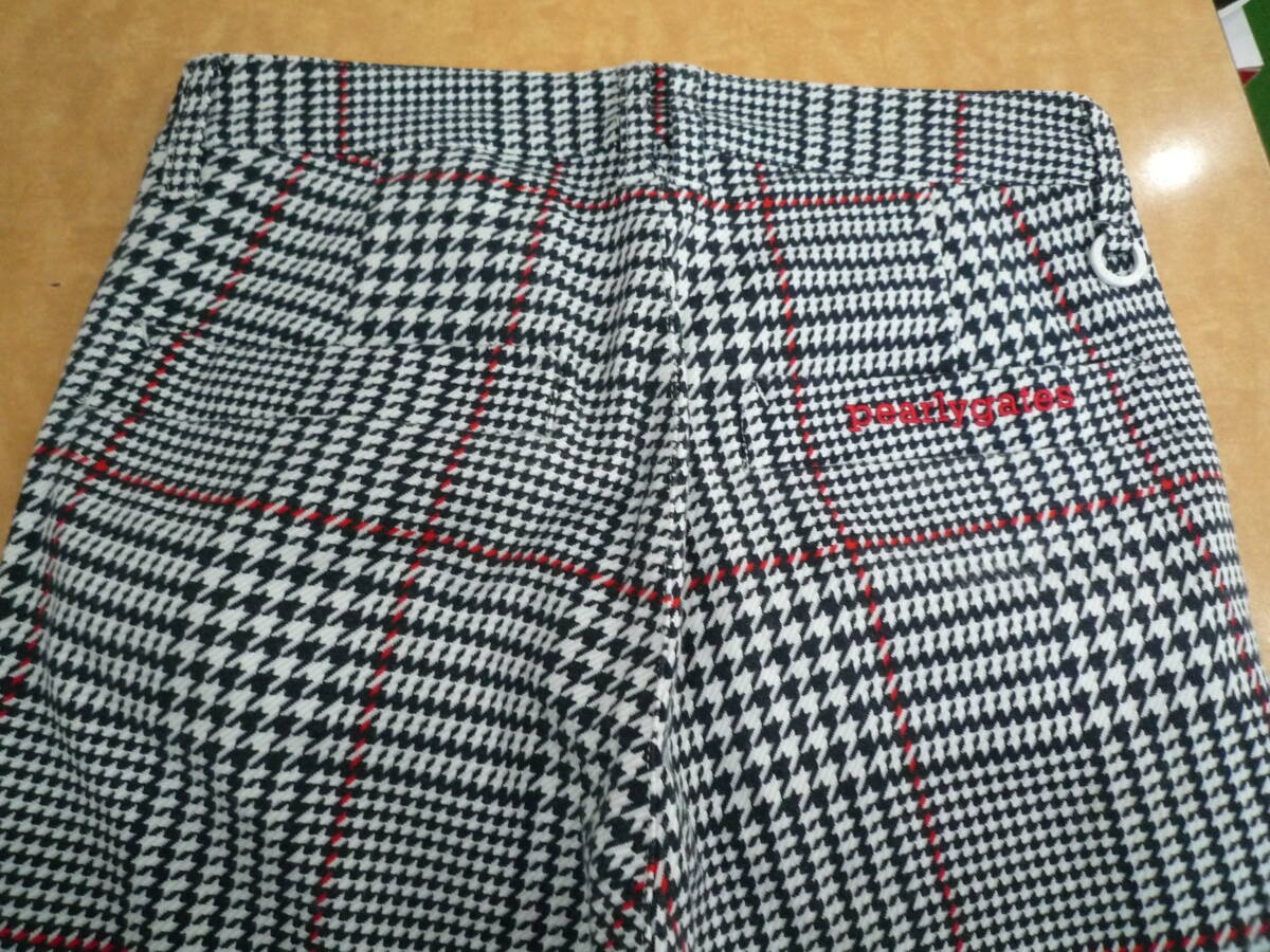 PEARLYGATES?チェック柄ストレッチパンツ?サイズ０?綺麗です！