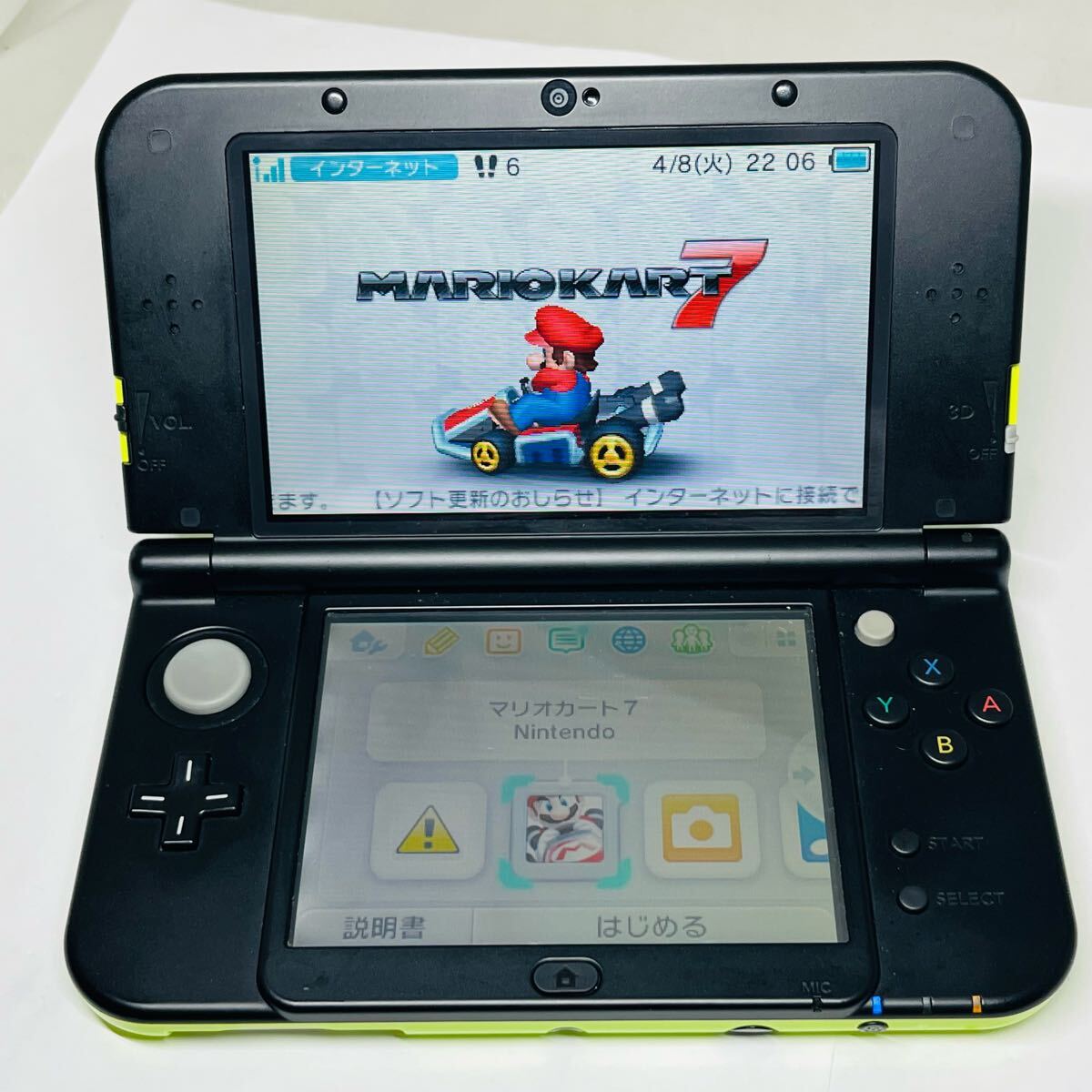 ☆1円～ 動作確認済 New NINTENDO 3DSLL 本体 ライム ブラック